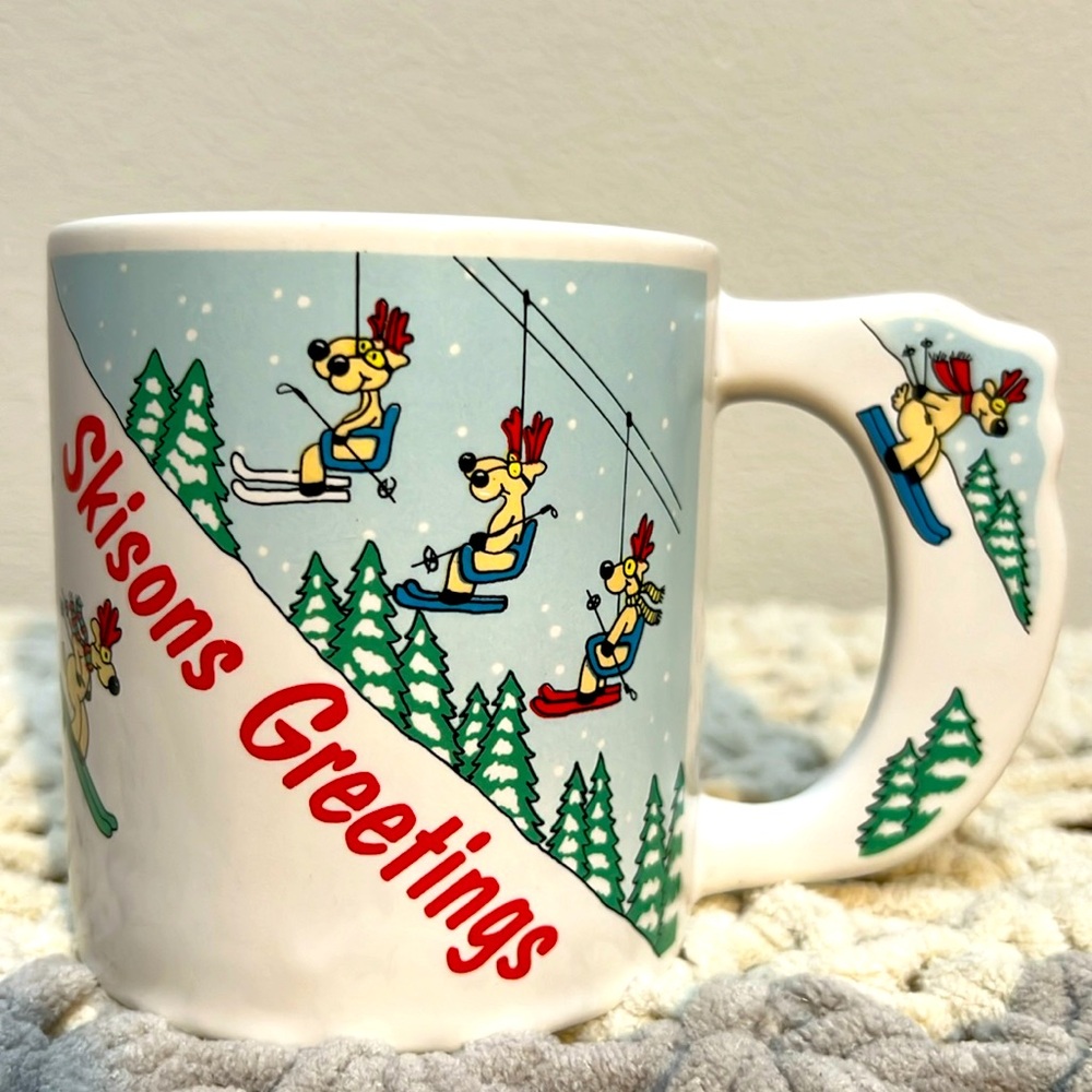 “Skisons Greetings” ceramic mug